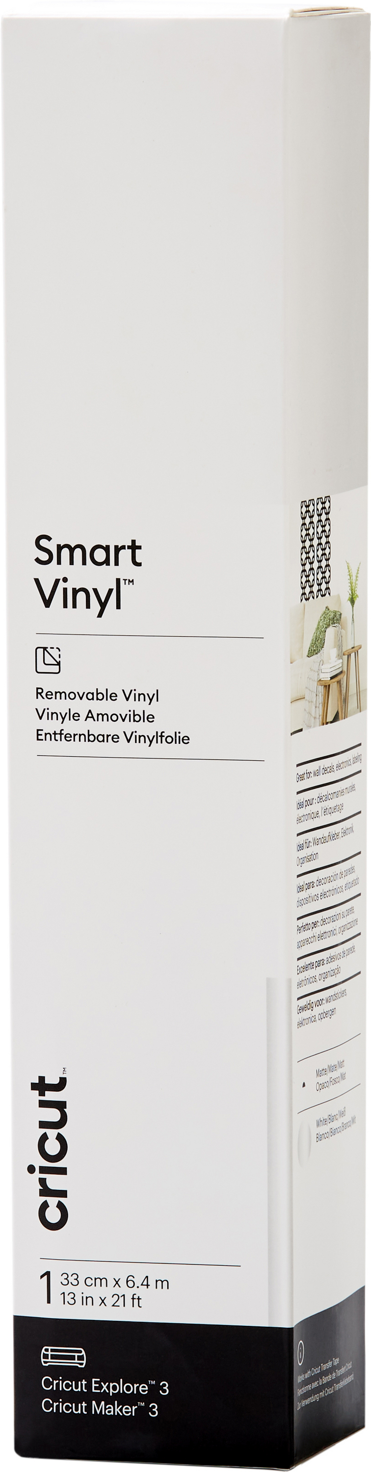 Smart Vinyl Removable Cricut 33 cm x 6.4 m