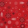 Baumwoll-Stoff "Weihnachtszeit" Rot
