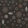 Baumwoll-Stoff "Weihnachtszeit" Schwarz