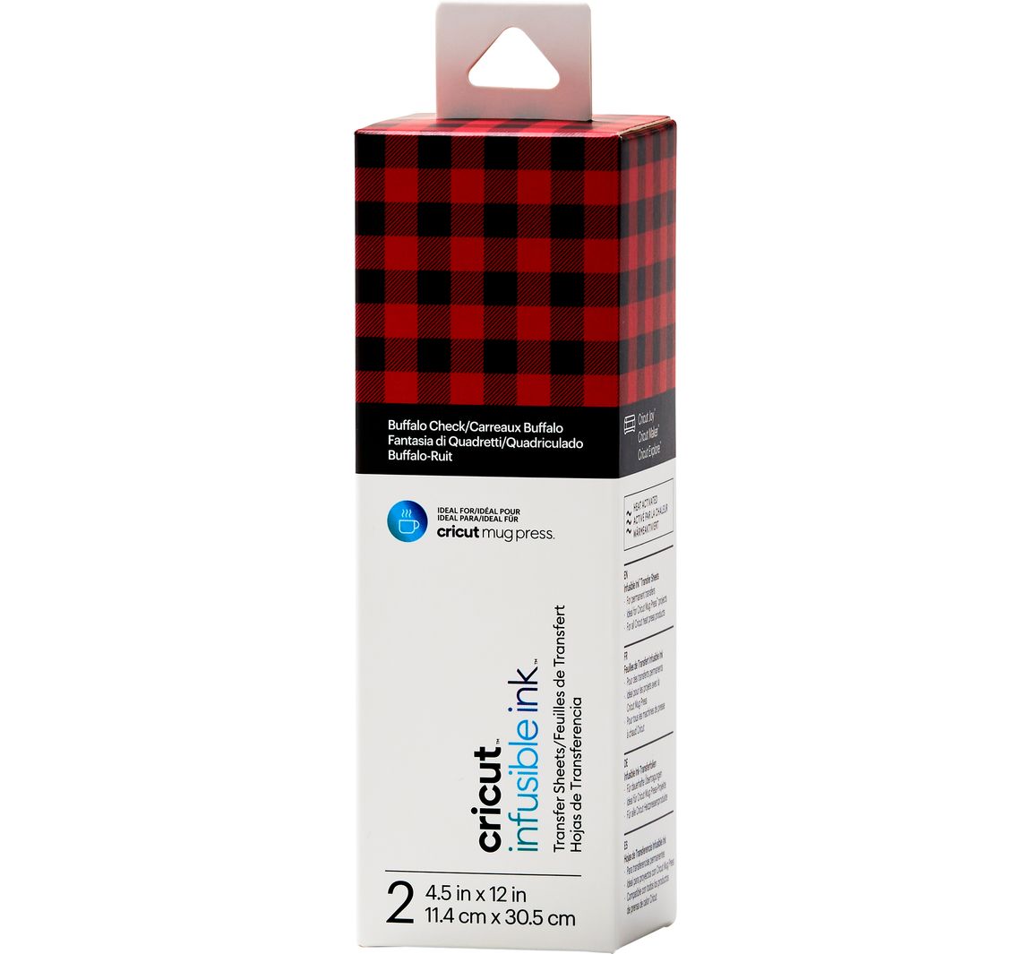 Cricut Motiv Transferbogen "Infusible Ink", 11,4 x 30,5 cm - Buffalo Check