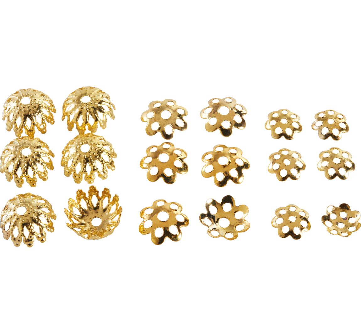 Perlkappen-Mix - Gold
