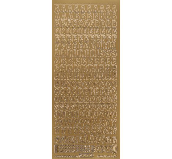 Reliefsticker "Großbuchstaben"