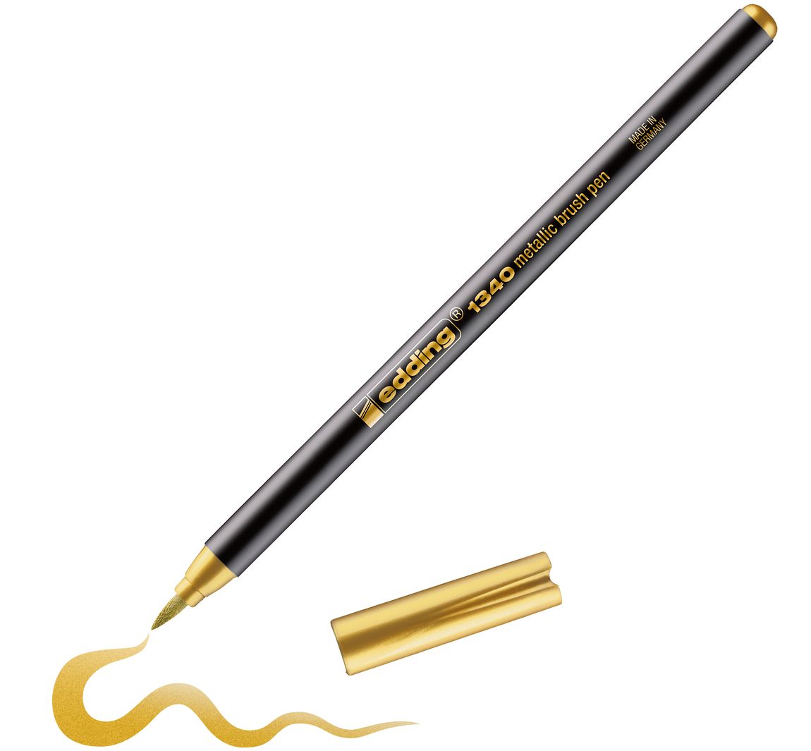 edding 1340 Pinselstift "Metallic" - Gold