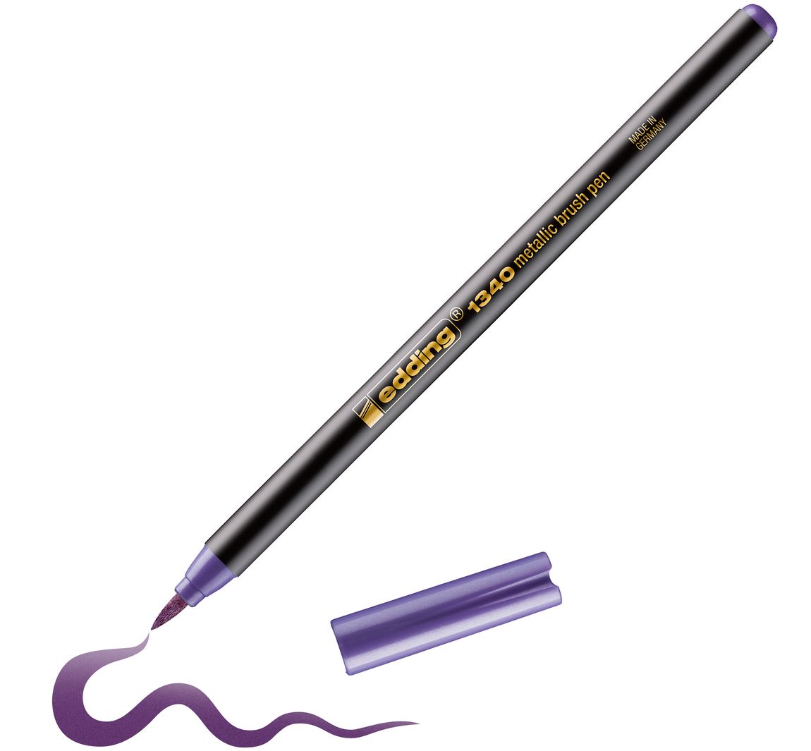 edding 1340 Pinselstift "Metallic" - Violett