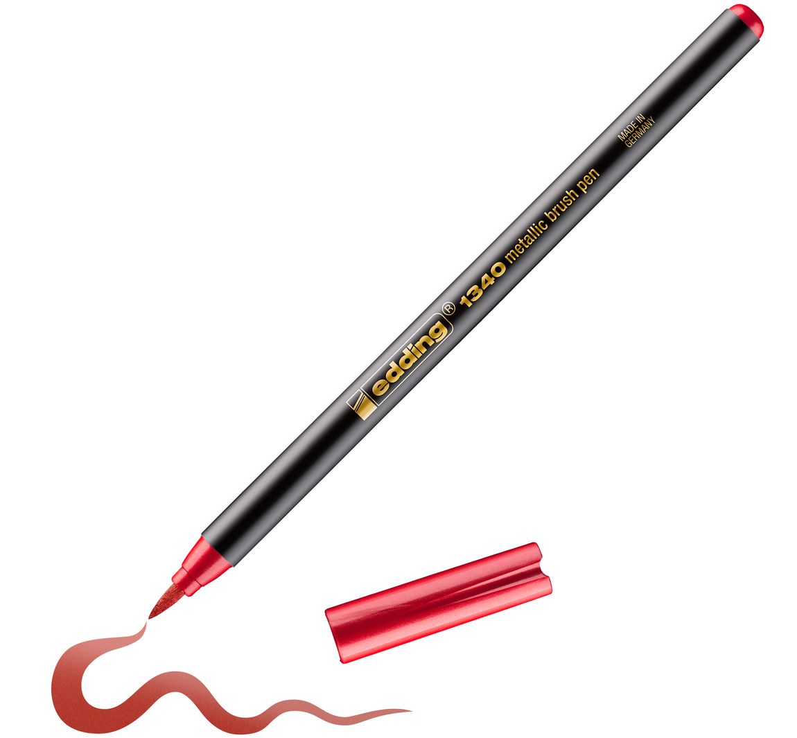 edding 1340 Pinselstift "Metallic" - Rot