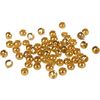 Crimp beads, round Gold