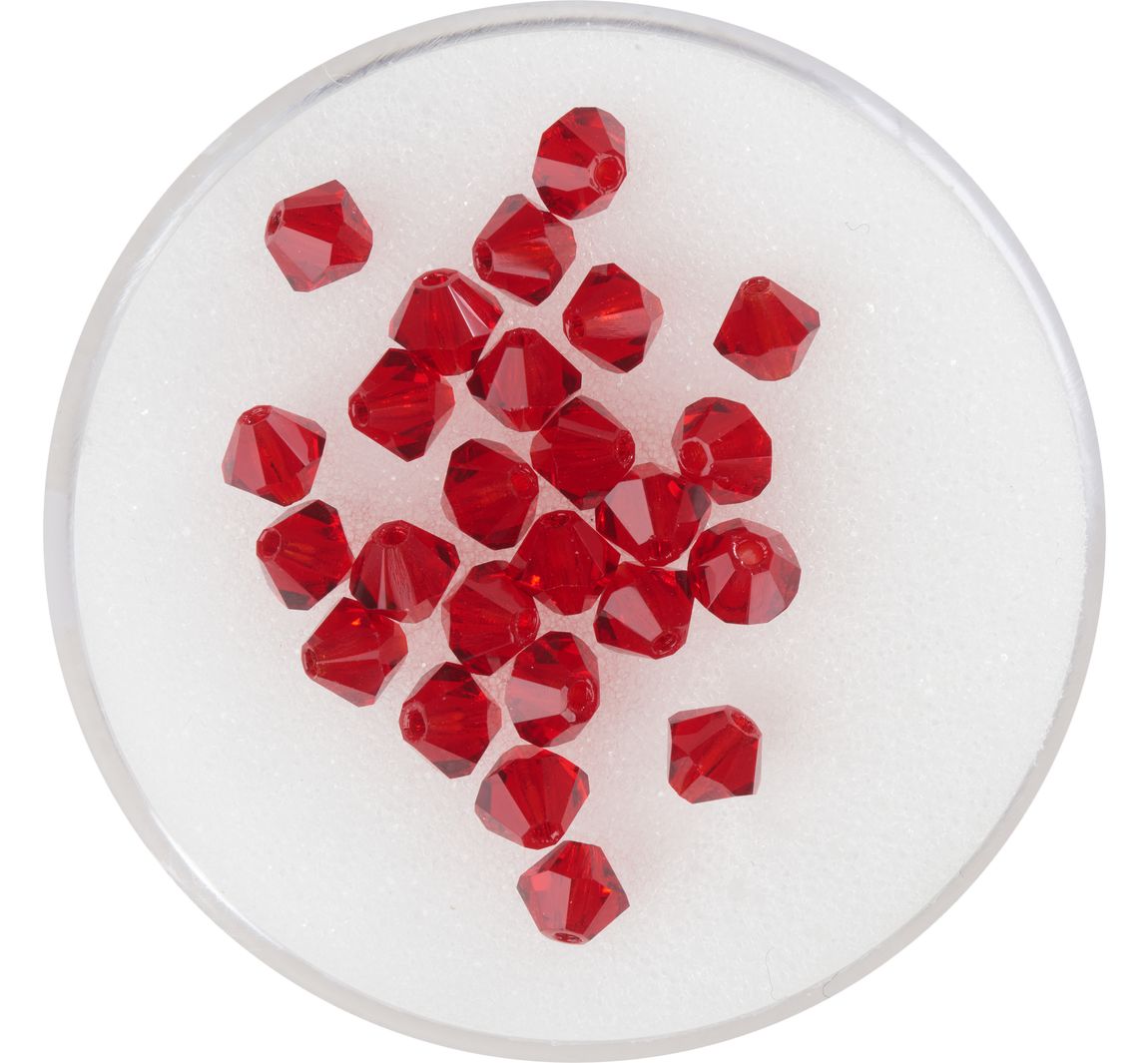Glasschliffglitzerperlen, 4 mm - Siam