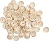 VBS Wooden buttons "Sewing stroke", 100 pieces