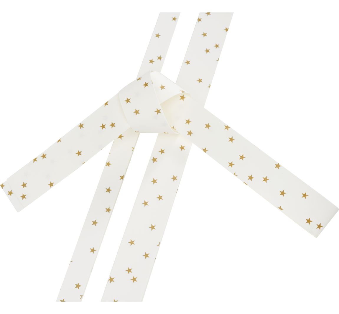Papierstreifen "Goldsterne" - Weiß
