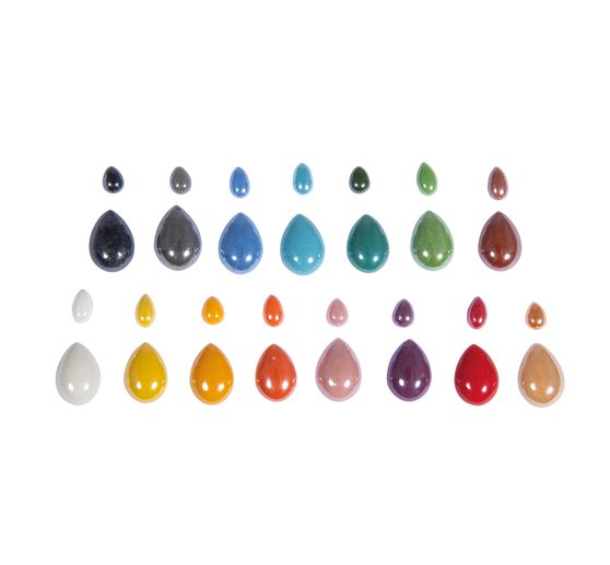 Glass mosaic stones "Diamond", colorful mix, approx. 180 g