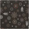 Baumwoll-Stoff "Weihnachtszeit" Schwarz