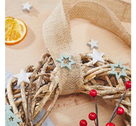 VBS Jute ribbon with wire edge