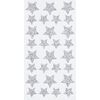 Glitter sticker "Stars" Silver