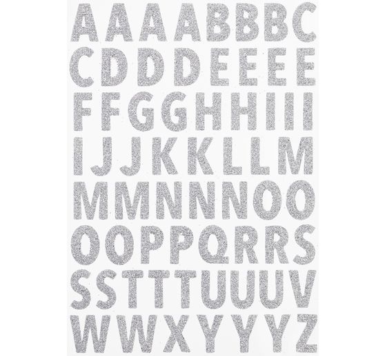 Glitzer-Sticker "Buchstaben"