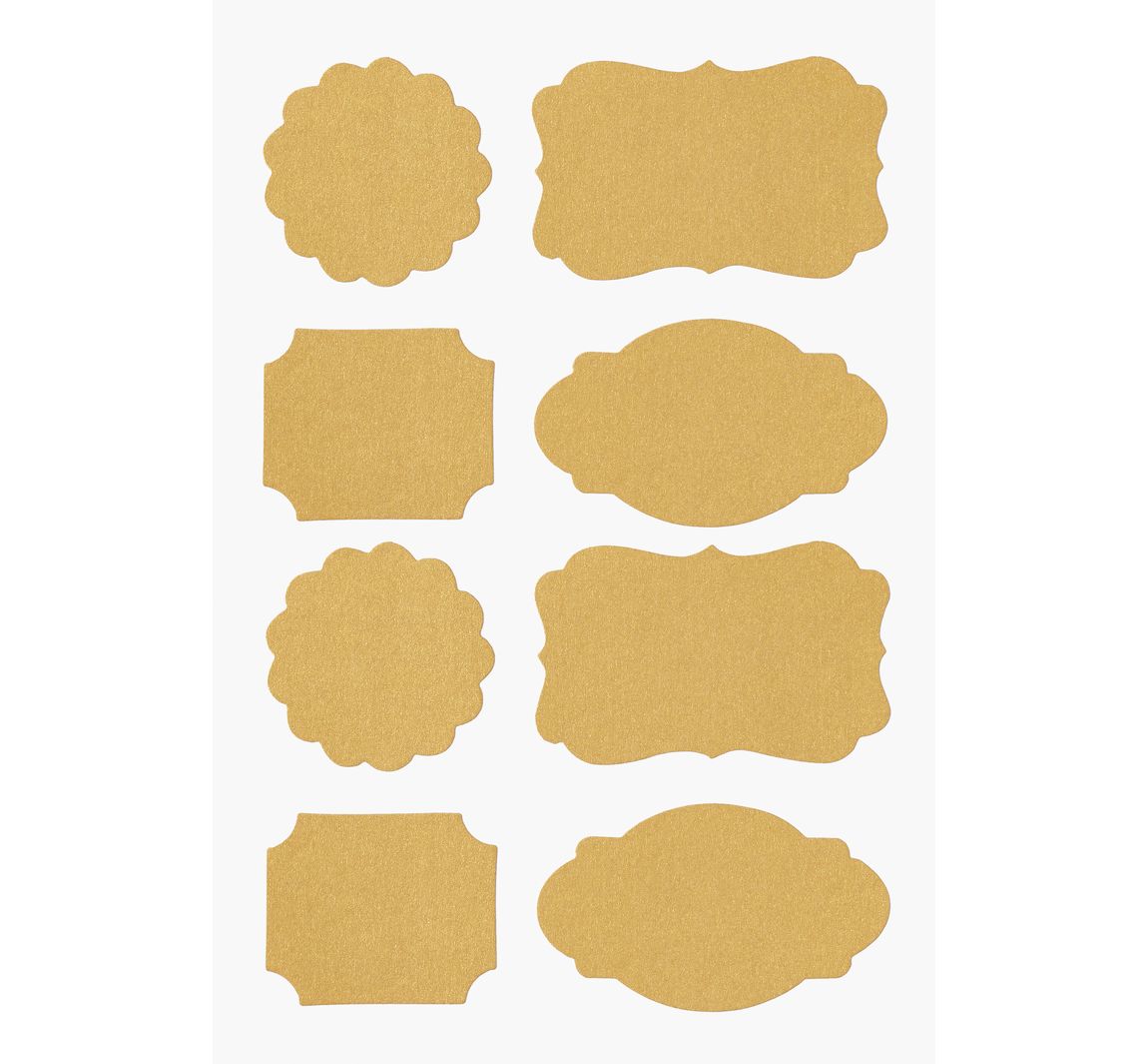 Papier Sticker "Etiketten" - Gold