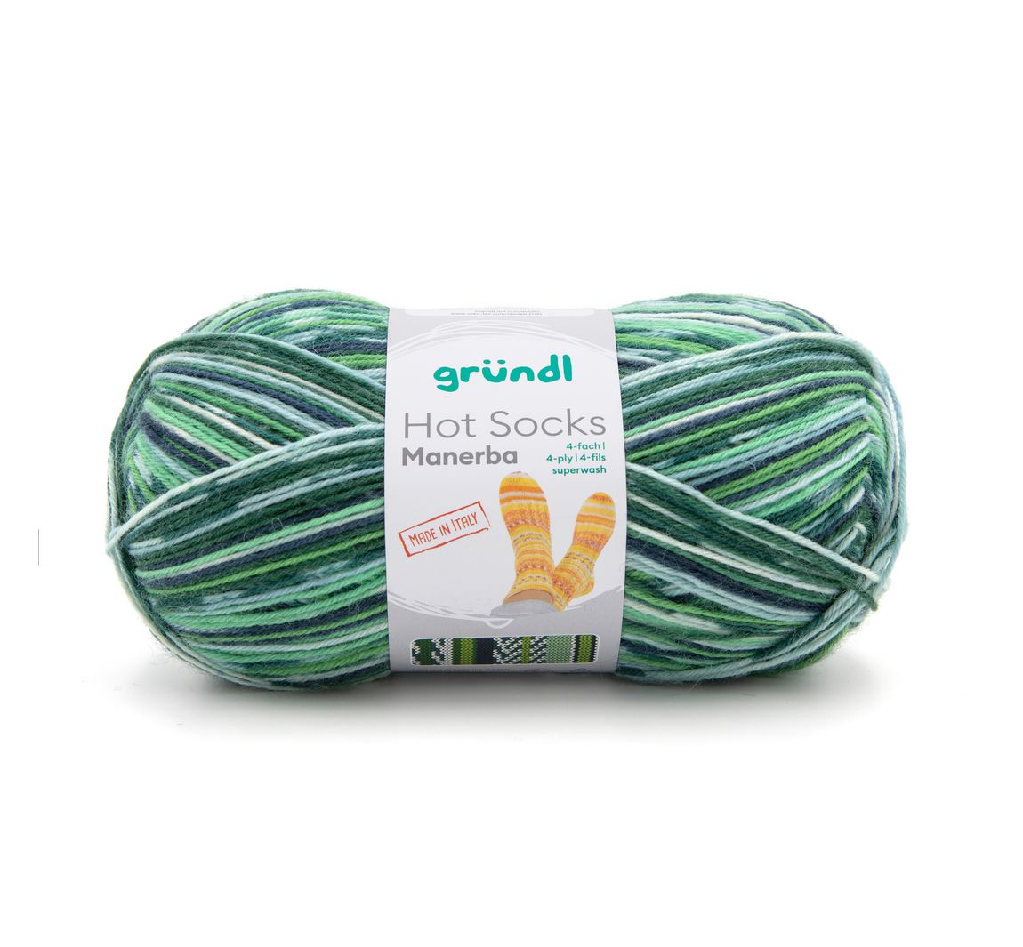 Gründl Hot Socks Manerba - Hellgrün/Tannengrün/Nachtblau/Natur