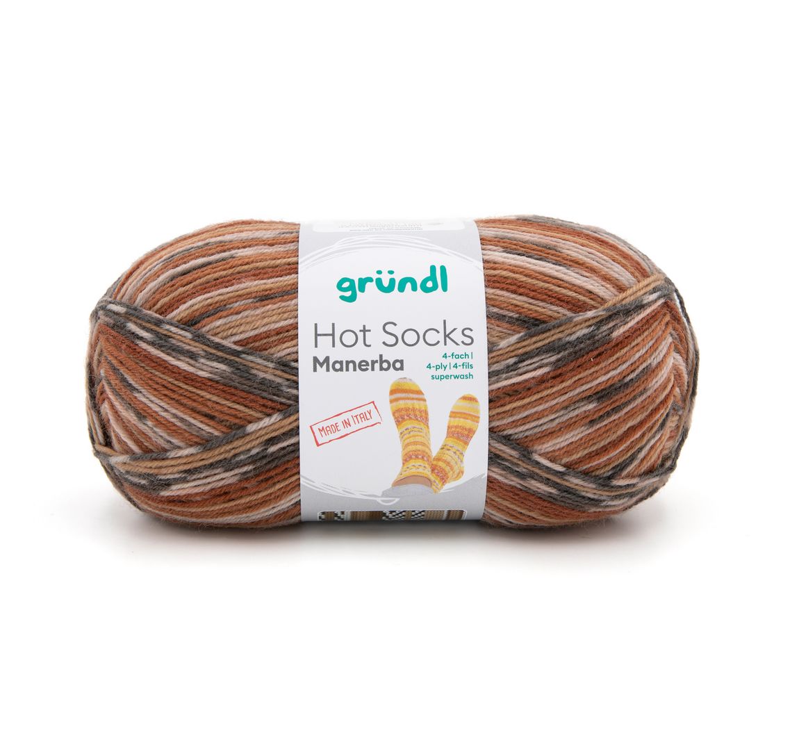 Gründl Hot Socks Manerba - Ockerbraun/Beige/Graubraun/Natur