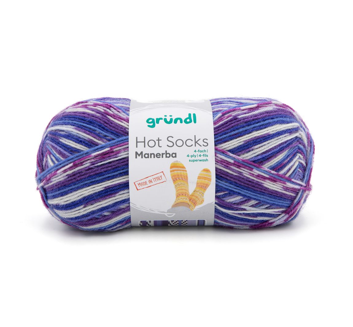 Gründl Hot Socks Manerba - Blau/Violet/Flieder/Natur