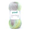 Gründl Cotton Quick Batik Natur/Türkis/Gelb/Grün