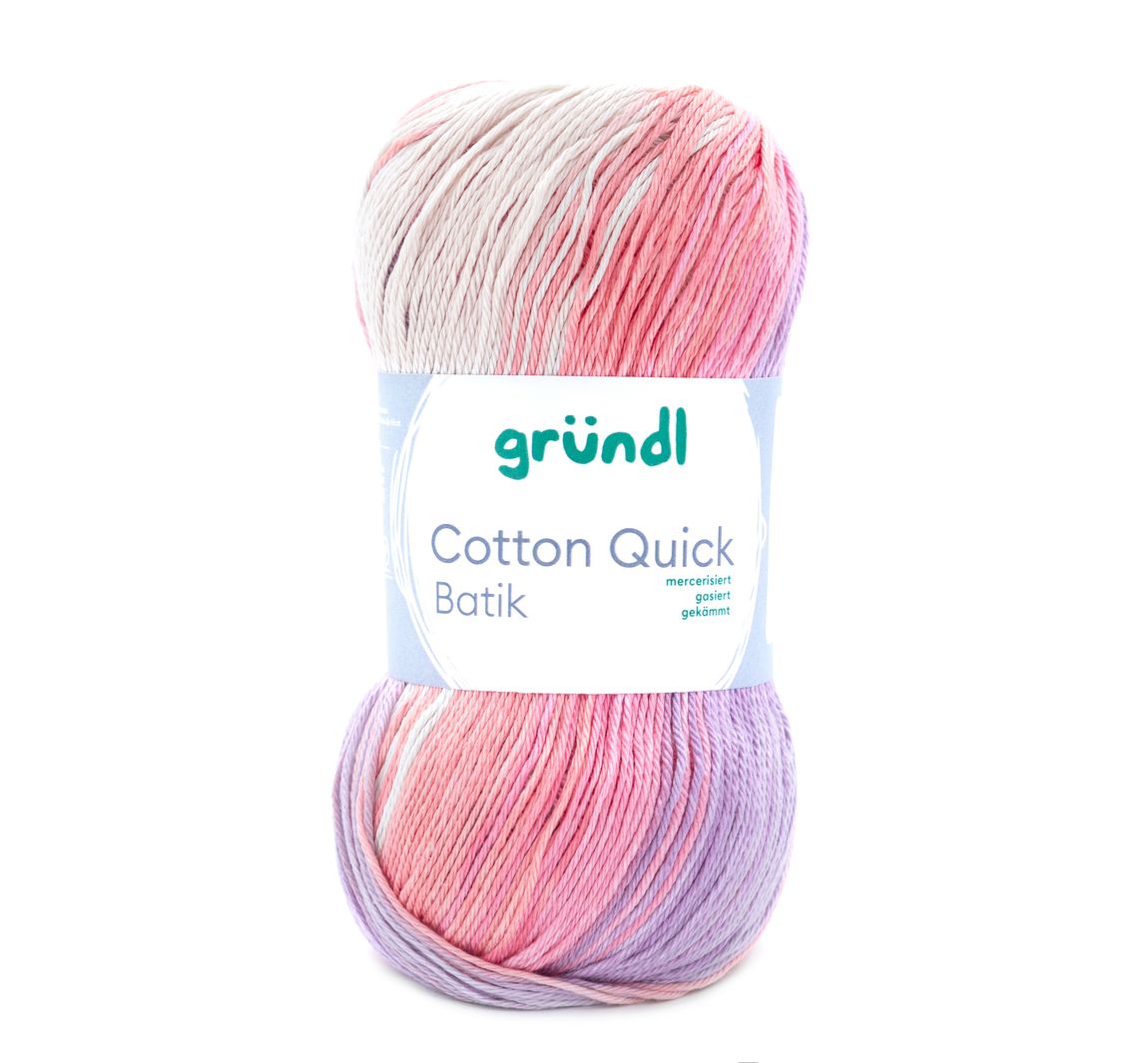 Gründl Cotton Quick Batik - Creme/Rosa/Lila/Flieder