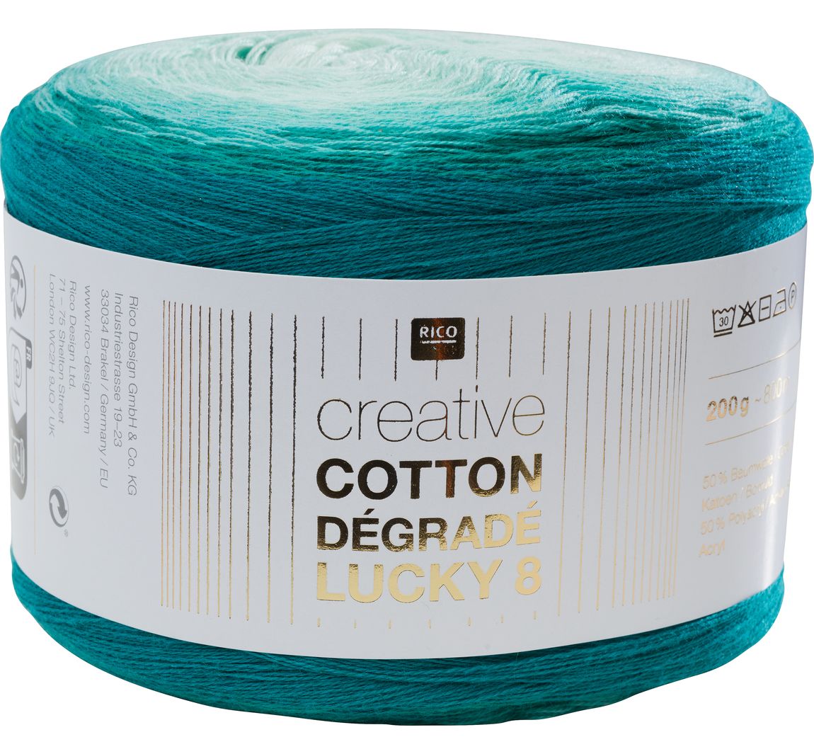 Rico Design Creative Cotton Dégradé Lucky 8 - Farbe 017