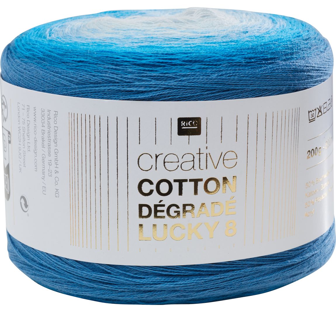 Rico Design Creative Cotton Dégradé Lucky 8 - Farbe 018