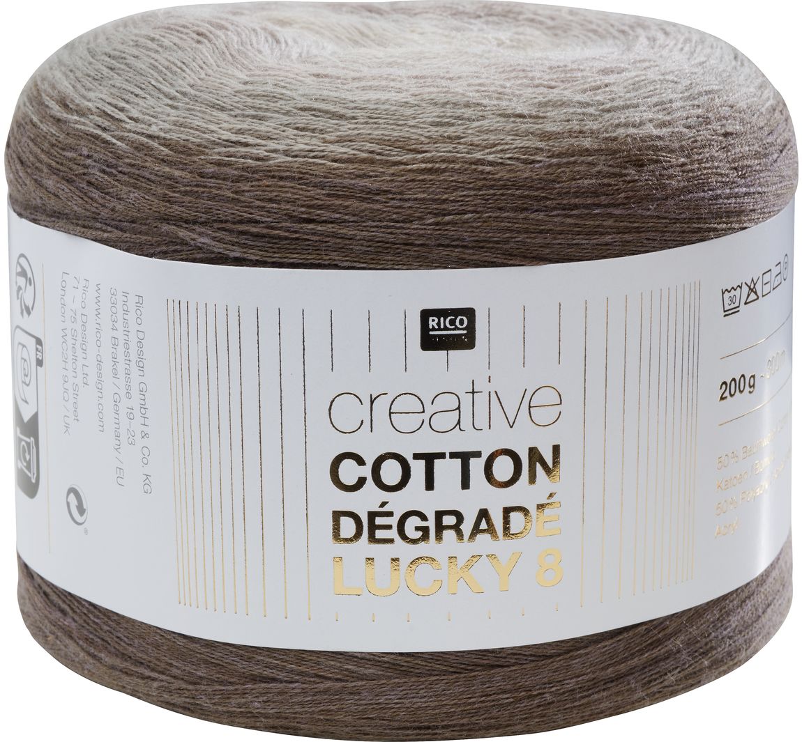 Rico Design Creative Cotton Dégradé Lucky 8 - Farbe 019