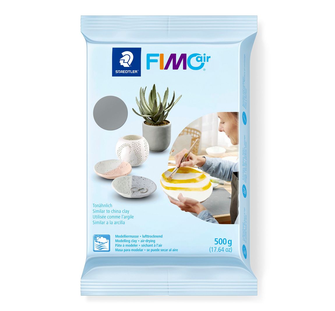 Modelliermasse "FIMOair", 500 g - Grau