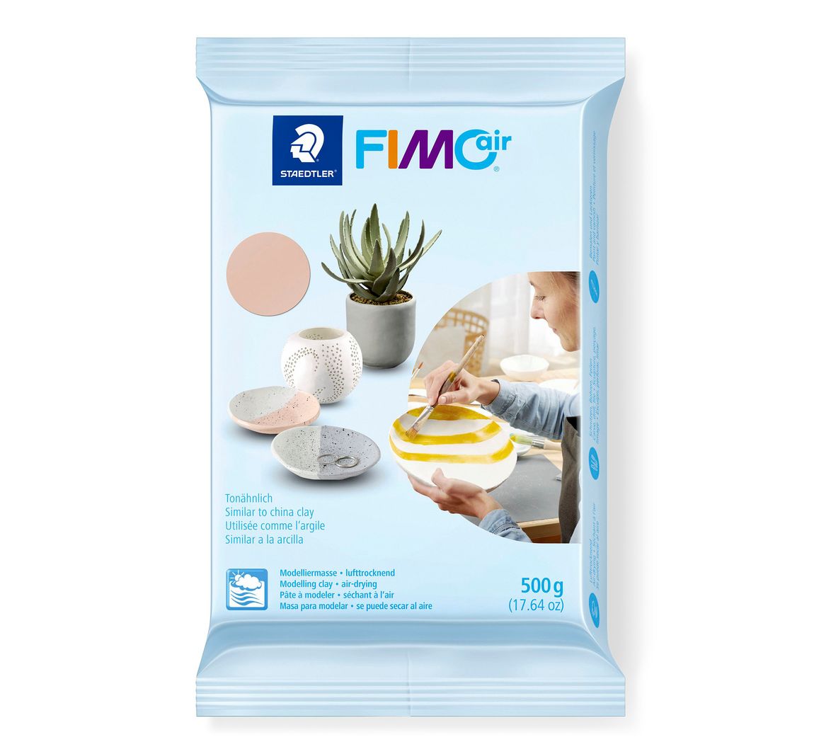 Modelliermasse "FIMOair", 500 g - Blassrosa