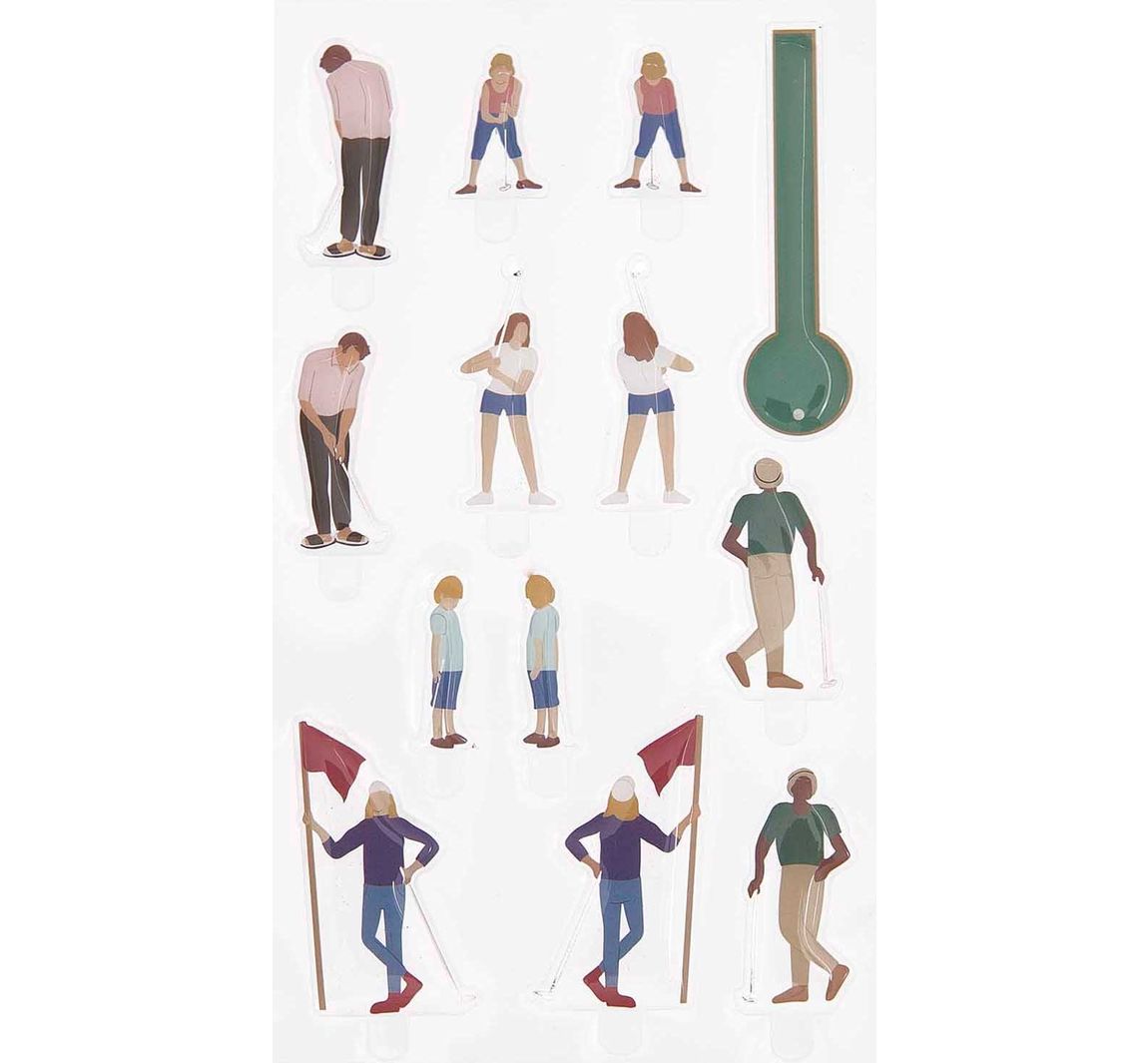Rico Design Gel Sticker "FIGURICO" - Golf