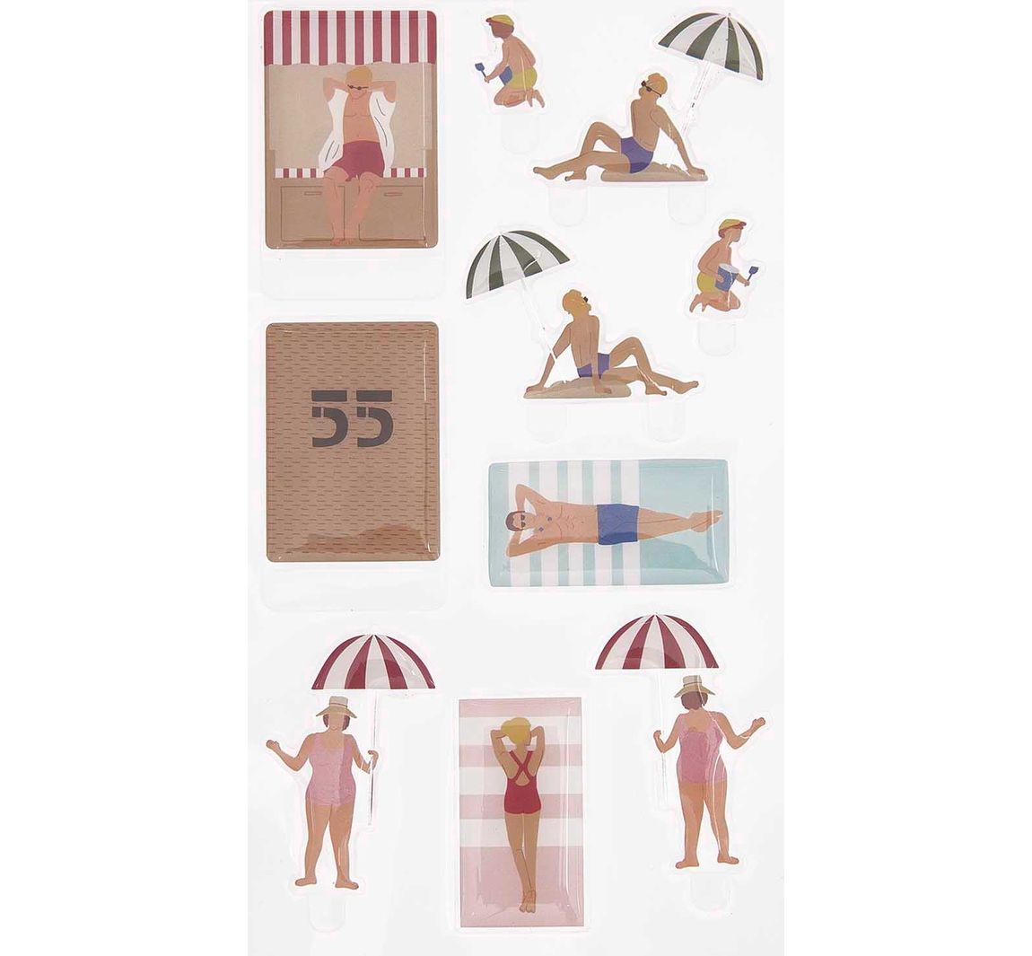 Rico Design Gel Sticker "FIGURICO" - Strand