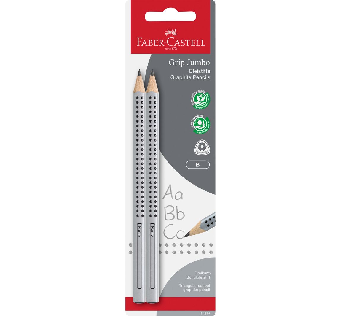 FABER-CASTELL Bleistifte "Jumbo Grip" - B