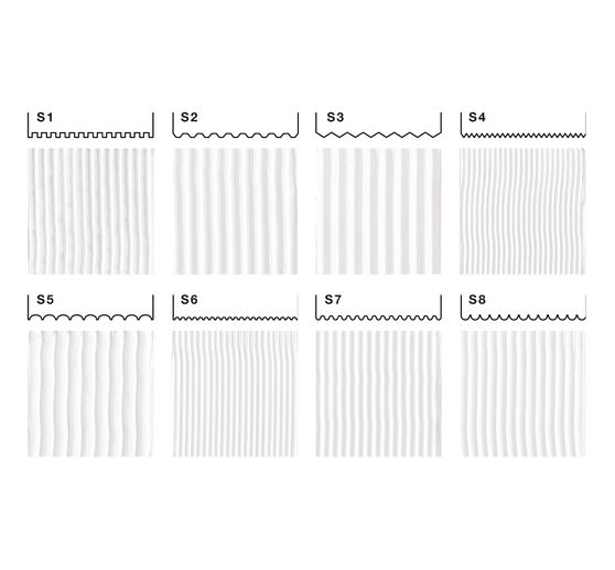 Effektspachtel Set, 4 Stück