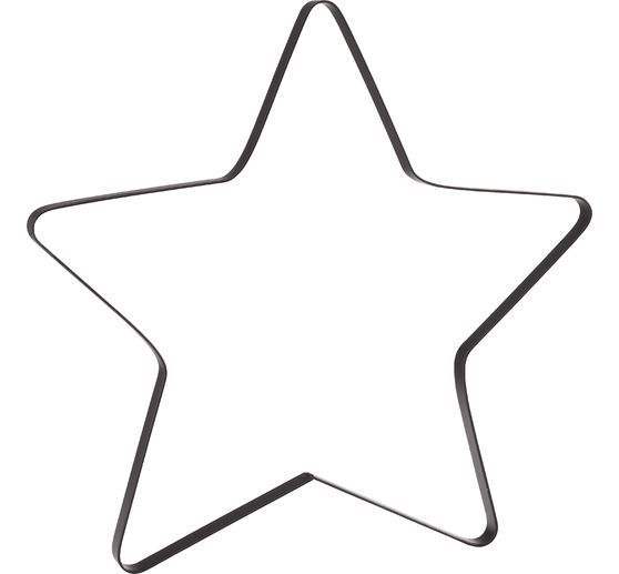 Metallring Stern "Auri", Schwarz