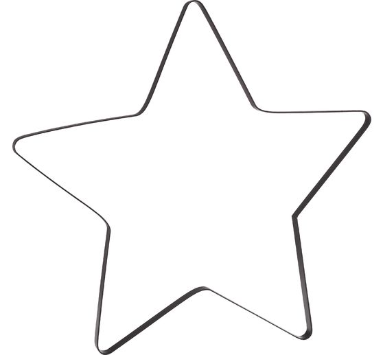 Metallring Stern "Auri", Schwarz