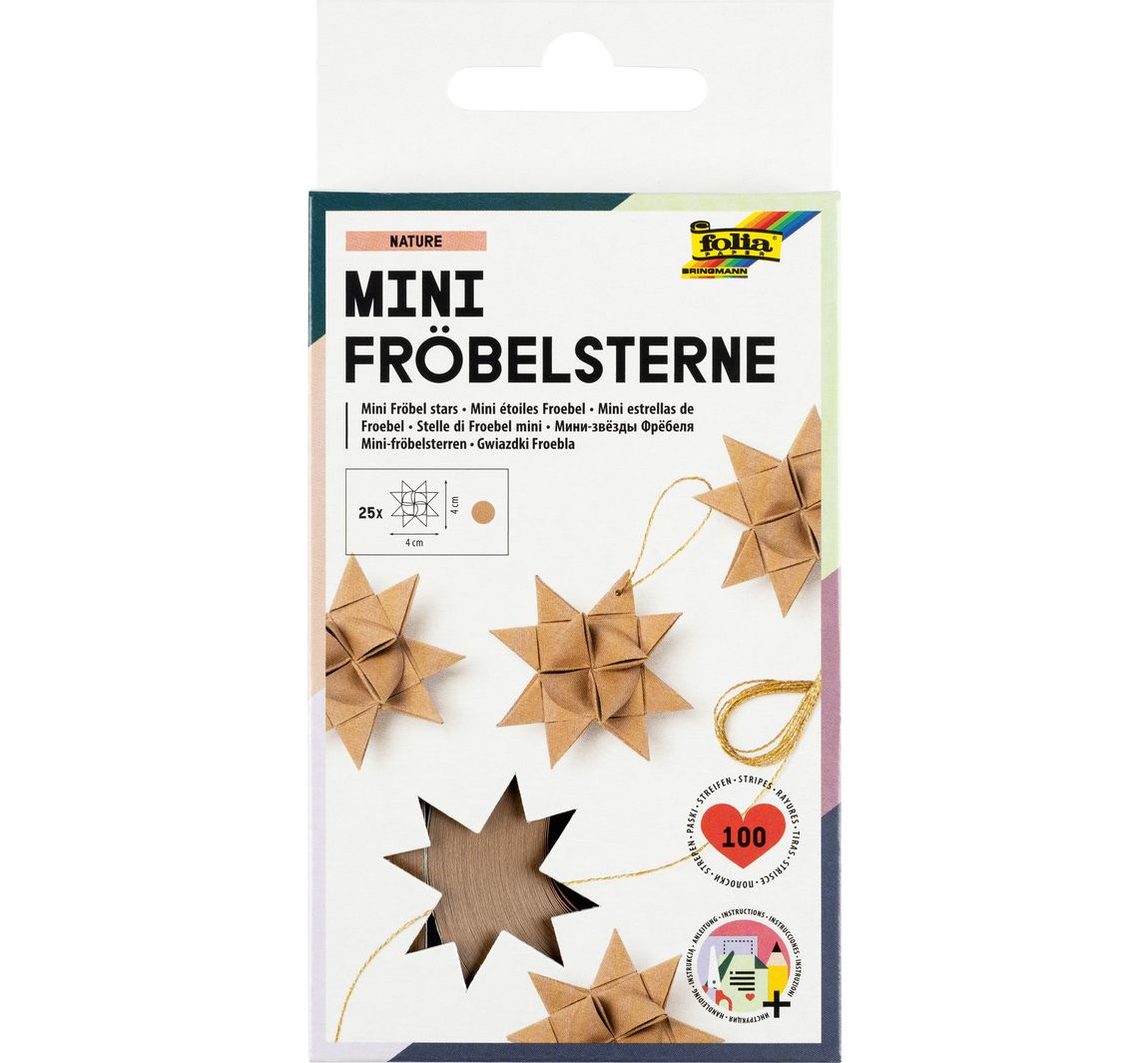 Mini-Fröbelsterne - Natur
