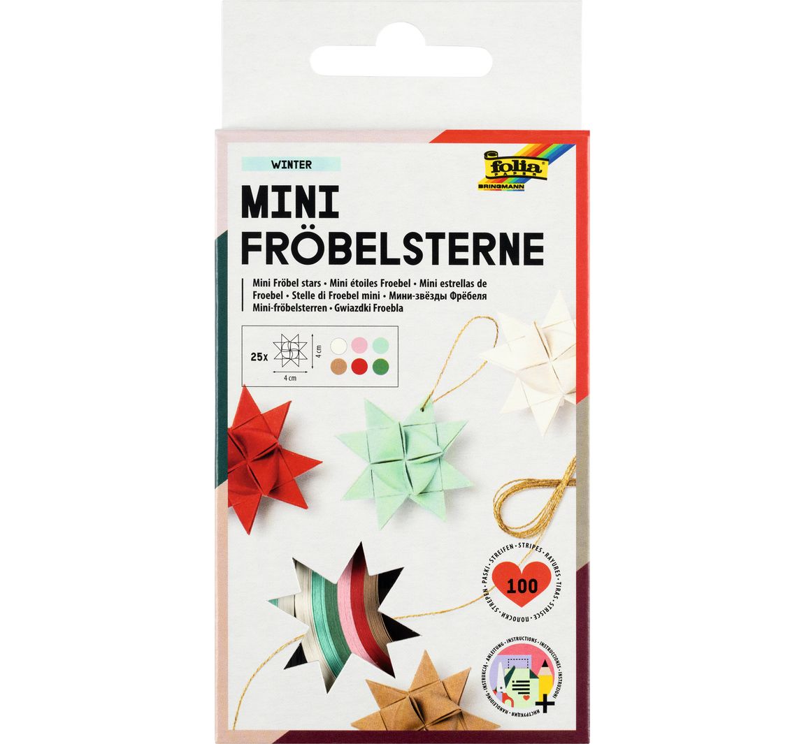 folia Mini-Fröbelsterne - Winter