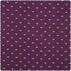 Cotton fabric "Brilliant" flowers Aubergine