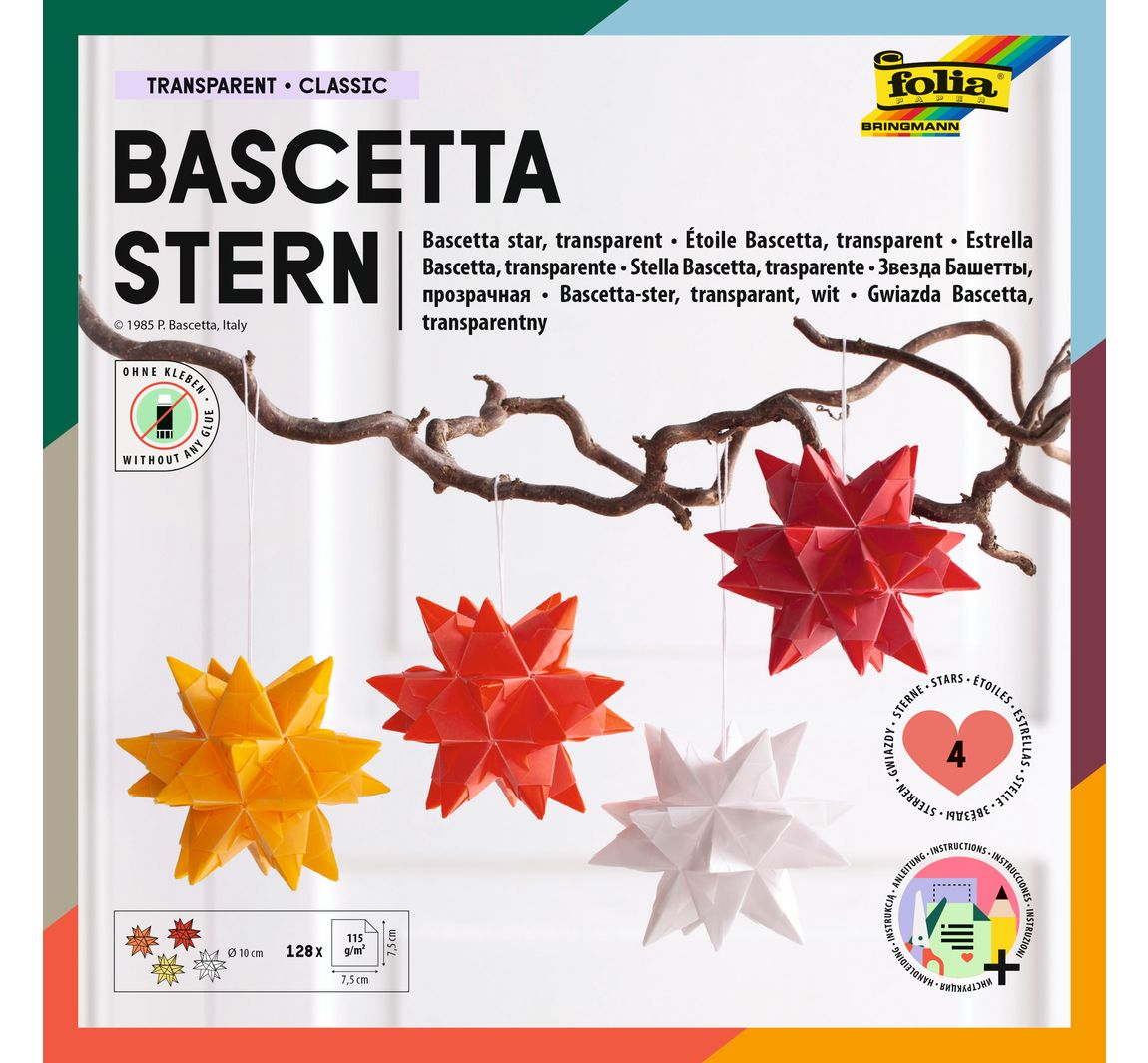 folia Bascetta-Stern Set "Transparent" - Classic