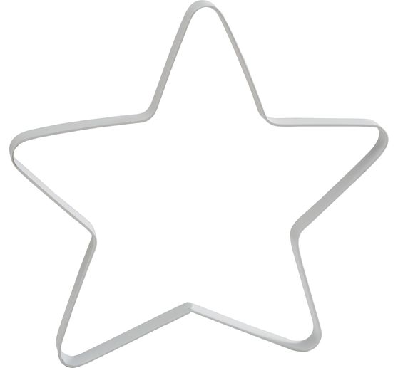 Metal ring star "Auri", white