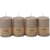 Pillar candle "Pure Natural Wax", Ø 6 x 9 cm Sand