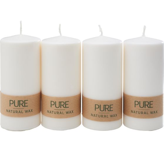 Pillar candle "Pure Natural Wax", Ø 6 x 13 cm