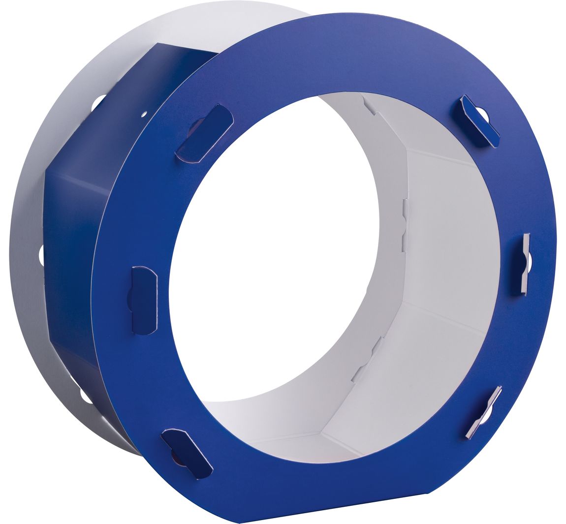 Laternen-Rohling "Rund" - Blau