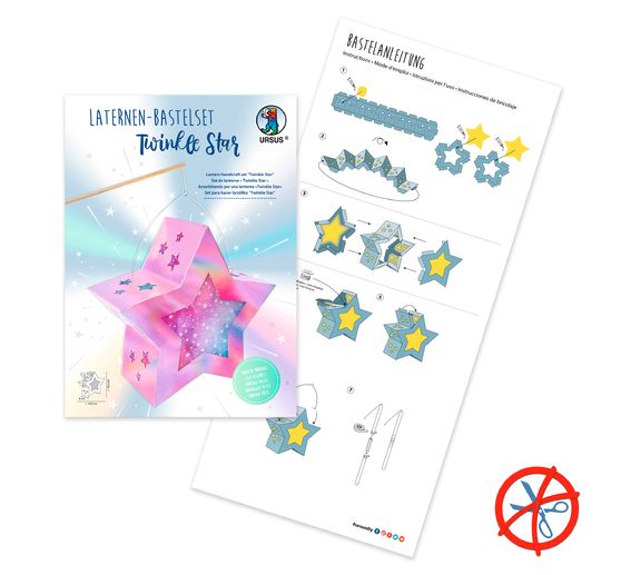 Laternen-Bastelset "Twinkle Star Irisierend"