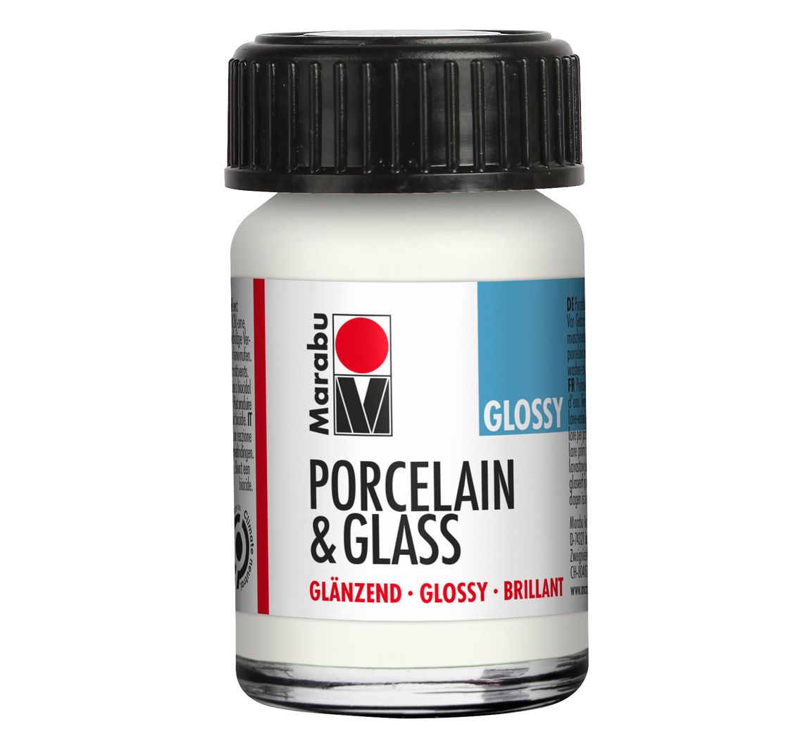 Marabu Porcelain & Glass, "Glossy" - Weiß