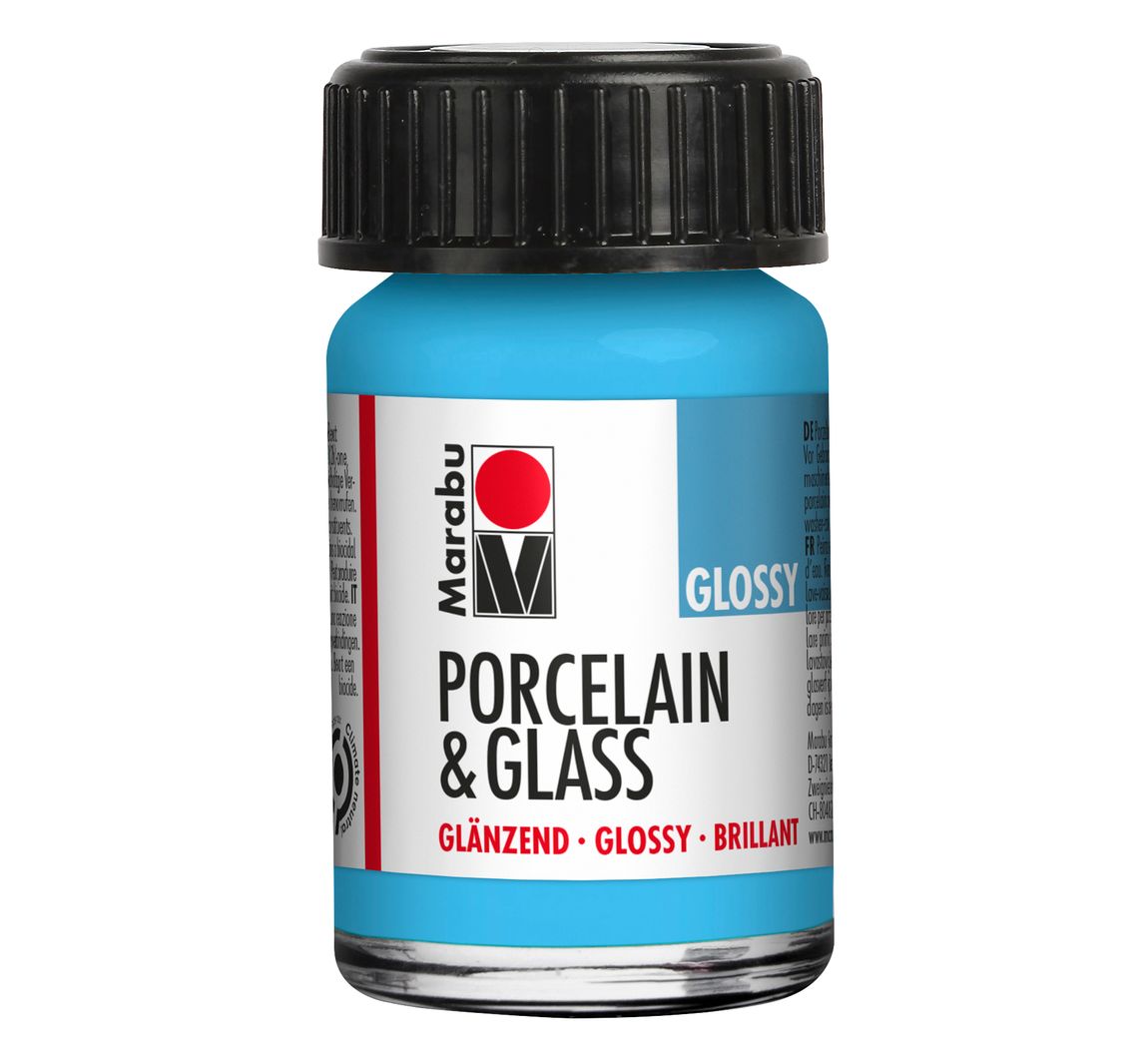 Marabu Porcelain & Glass, "Glossy" - Hellblau