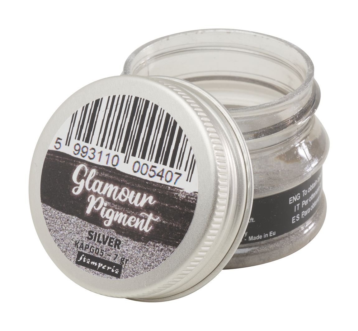 Stamperia Glamour PIgment - Silver
