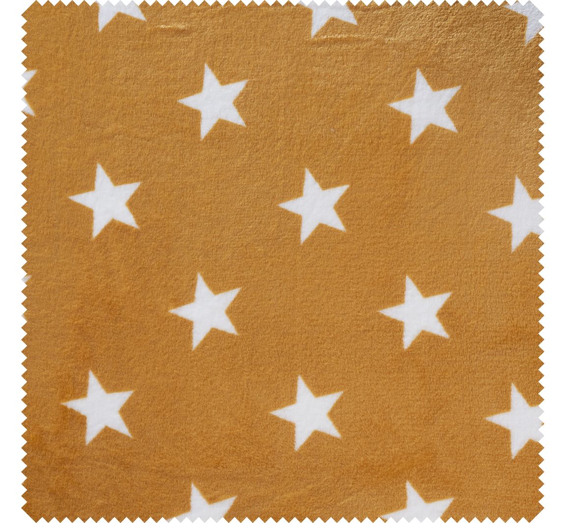 Fleece-Stoff "Sterne" - Ocker