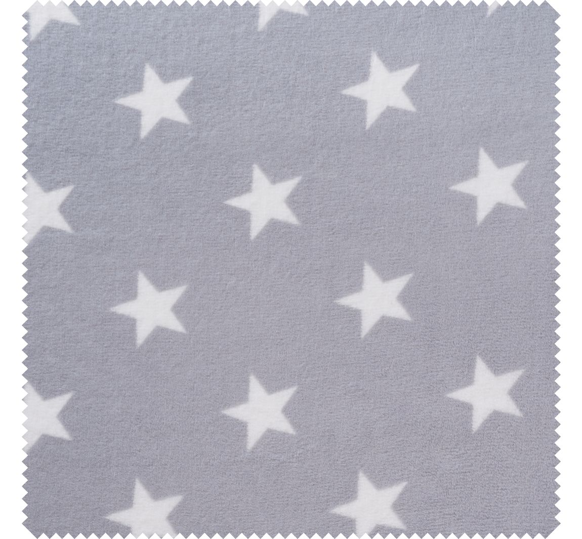 Fleece-Stoff "Sterne" - Hellgrau