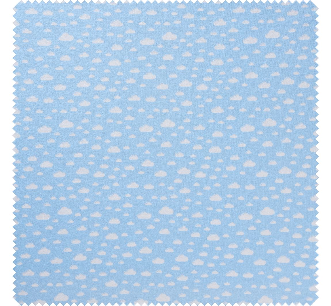 Jersey-Stoff "Wolken" - Himmelblau